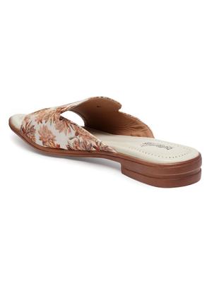 beige slip on sandals - 17436084 - Standard Image - 3