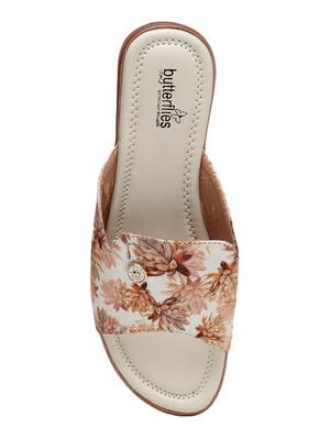 beige slip on sandals - 17436084 - Standard Image - 4