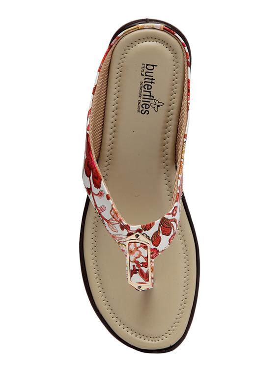 beige pu slip on sandals - 17436089 - Zoom Image - 4