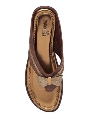 tan pu slip on sandals - 17436096 - Standard Image - 4
