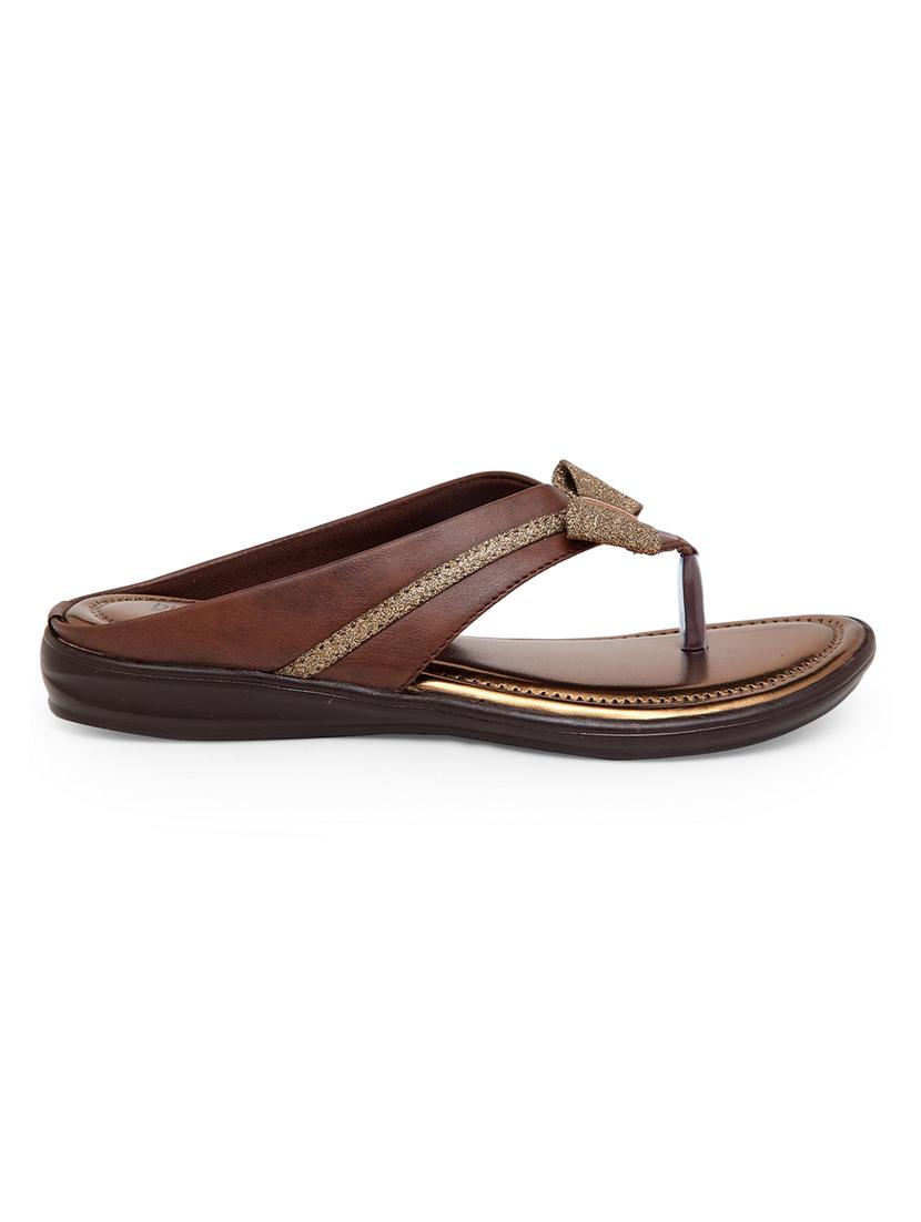 tan pu slip on sandals - 17436096 - Zoom Image - 2