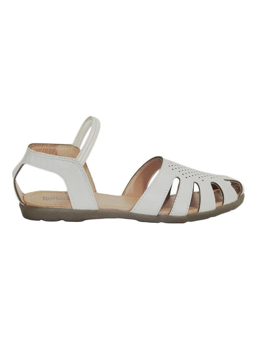 white slip on sandals - 17436128 - Zoom Image - 2