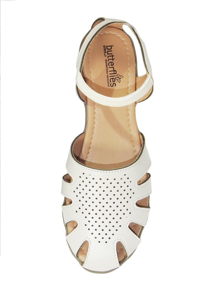 white slip on sandals - 17436128 - Zoom Image - 4
