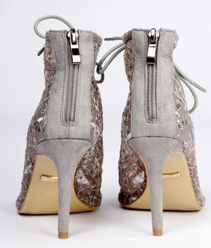 lace detailed heel sandal - 17436450 - Standard Image - 2