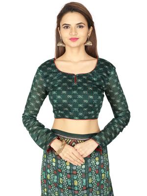 batik chanderi saree with blouse - 17436582 - Standard Image - 3