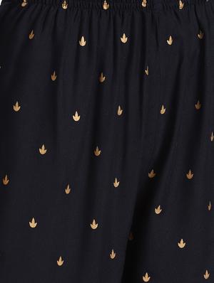 gold print kurta palazzo set - 17436692 - Standard Image - 5