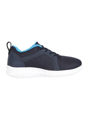 blue mesh laceup sports shoes - 17436709 - Standard Image - 2