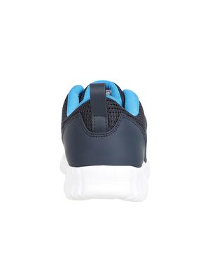 blue mesh laceup sports shoes - 17436709 - Standard Image - 3