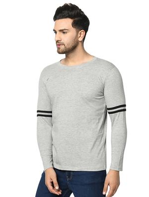 grey taped t-shirt - 17436909 - Standard Image - 3