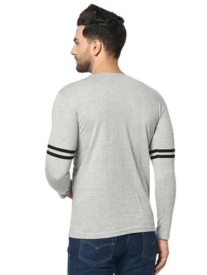 grey taped t-shirt - 17436909 - Standard Image - 4