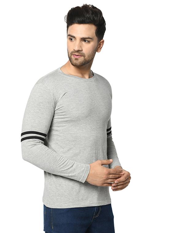 grey taped t-shirt - 17436909 - Zoom Image - 2