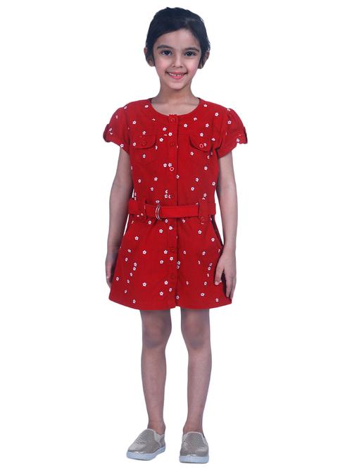 red cotton frock - 17437069 - Standard Image - 1