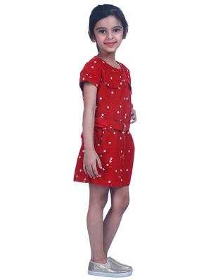 red cotton frock - 17437069 - Standard Image - 3