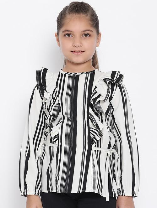 white polyester regular top - 17437100 - Standard Image - 1