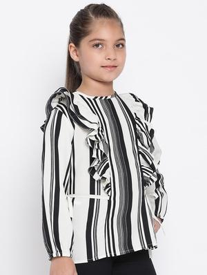 white polyester regular top - 17437100 - Standard Image - 2