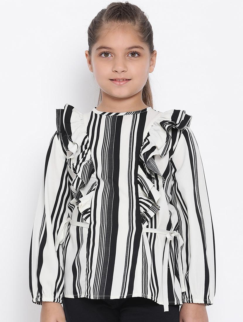 white polyester regular top - 17437100 - Zoom Image - 1