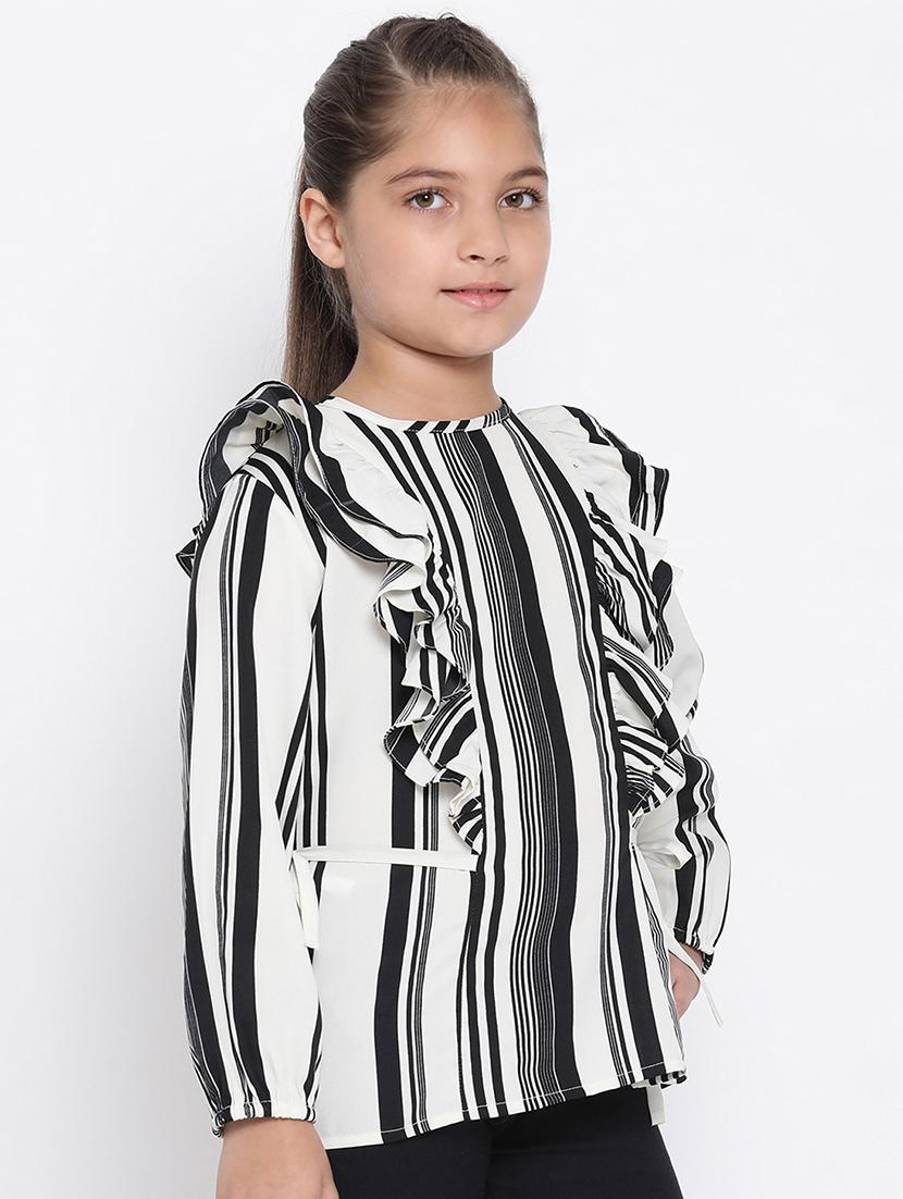 white polyester regular top - 17437100 - Zoom Image - 2