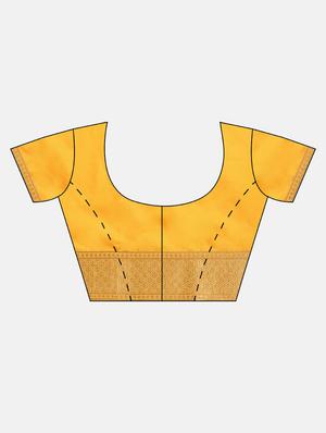 self design woven saree with blouse - 17437659 - Standard Image - 3