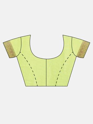self design woven saree with blouse - 17437661 - Standard Image - 3