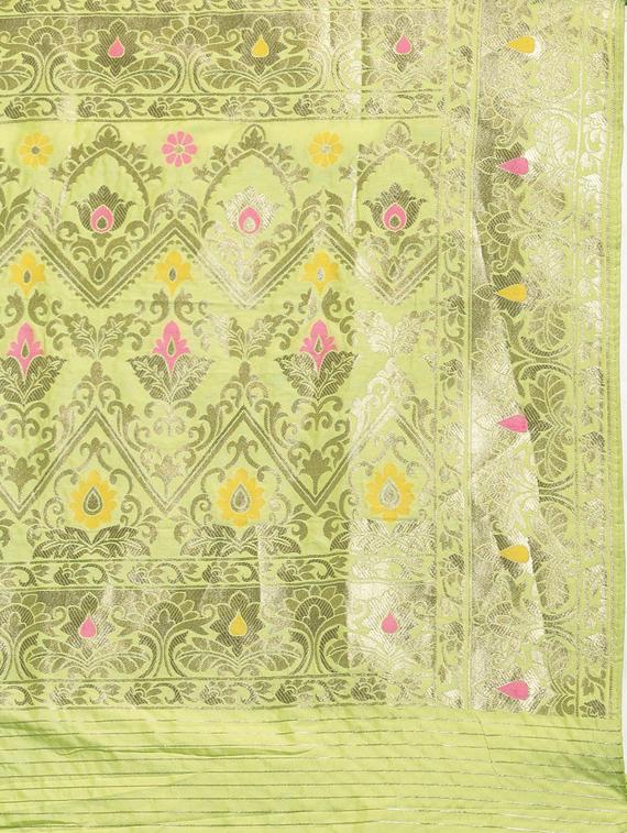 self design woven saree with blouse - 17437661 - Zoom Image - 5