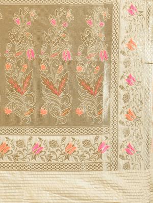 self design woven saree with blouse - 17437664 - Standard Image - 5