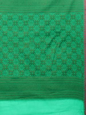 self design handloom saree with blouse - 17437708 - Standard Image - 5