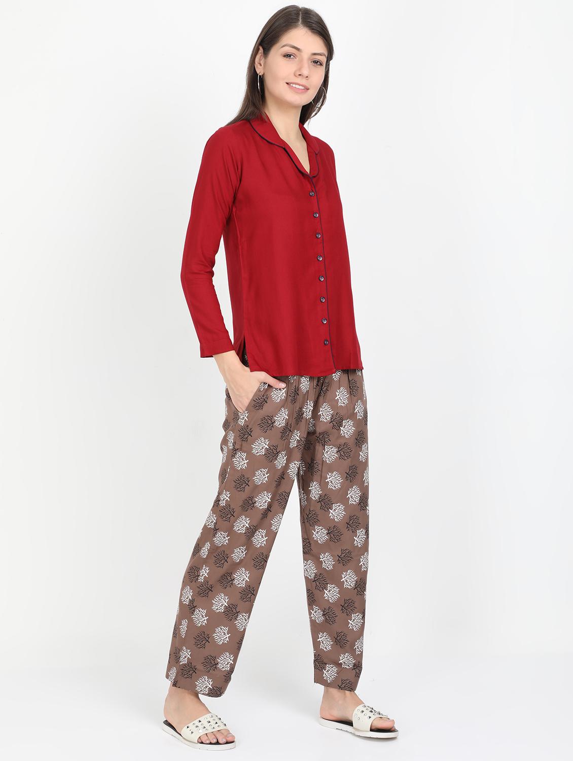 multi colored nightwear pajama set - 17438004 - Zoom Image - 2