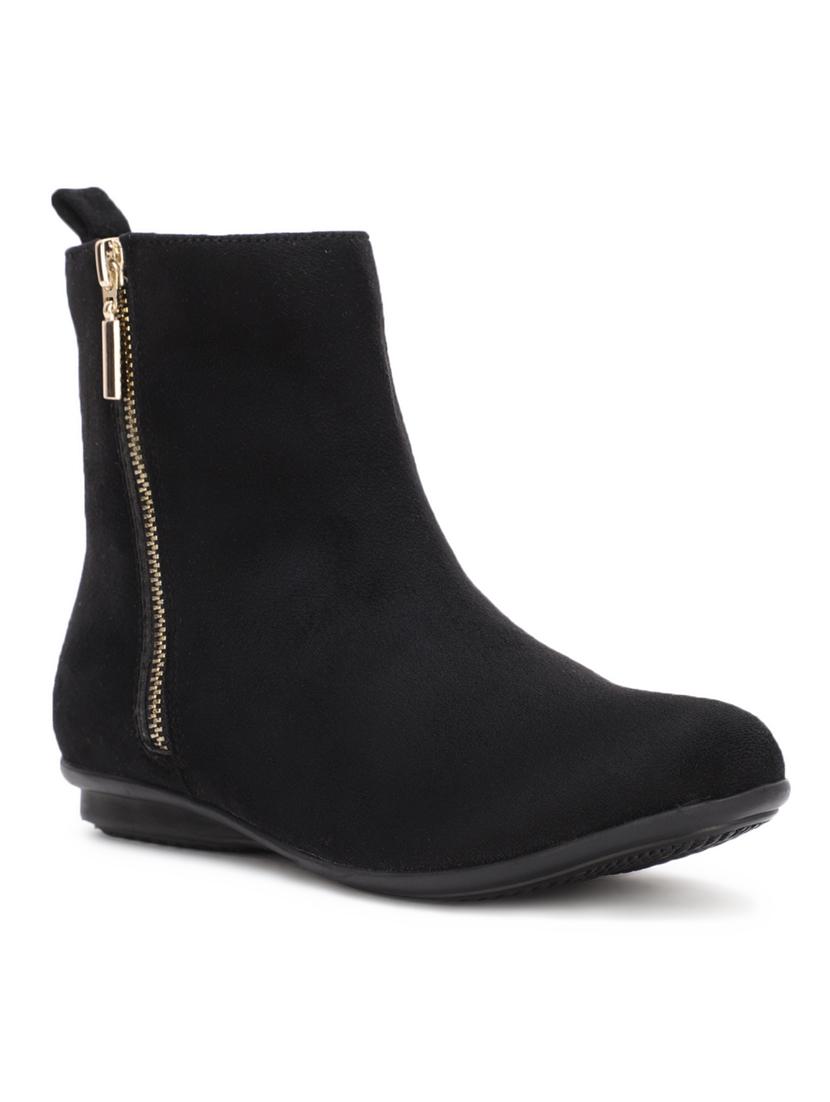 black suede ankle boots - 17438103 - Zoom Image - 1
