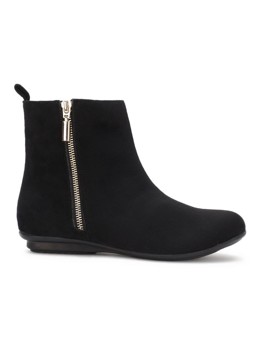 black suede ankle boots - 17438103 - Zoom Image - 2