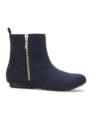 navy suede ankle boots - 17438105 - Standard Image - 2