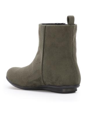 green suede ankle boots - 17438106 - Standard Image - 3
