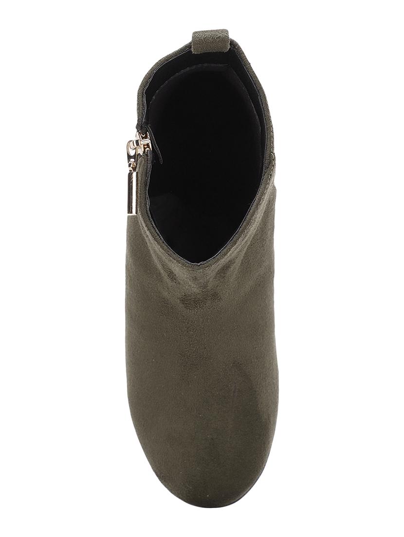green suede ankle boots - 17438106 - Zoom Image - 4