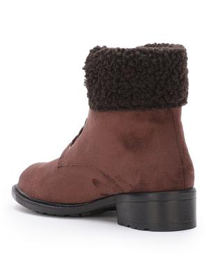 brown suede ankle boots - 17438109 - Standard Image - 3