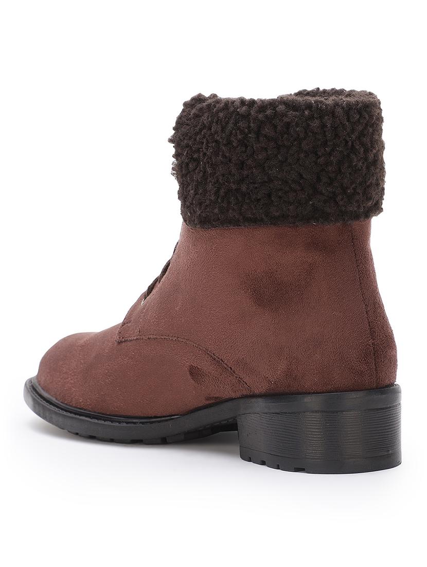brown suede ankle boots - 17438109 - Zoom Image - 3