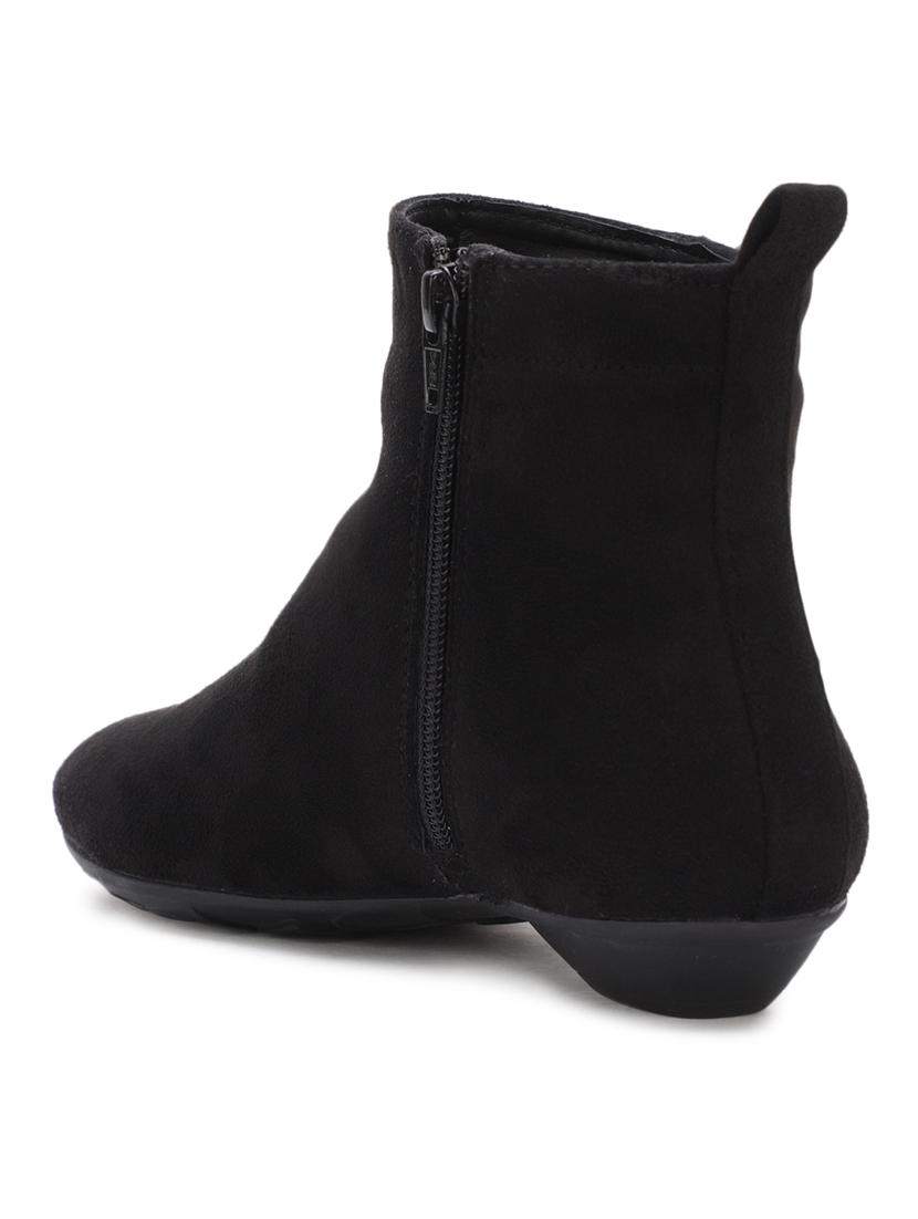 black suede ankle boots - 17438113 - Zoom Image - 3