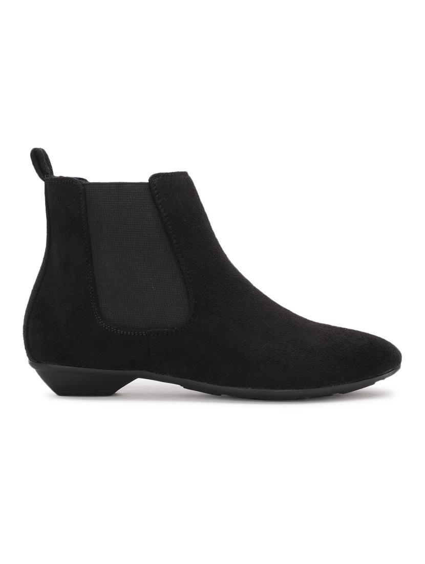 black suede ankle boots - 17438116 - Zoom Image - 2