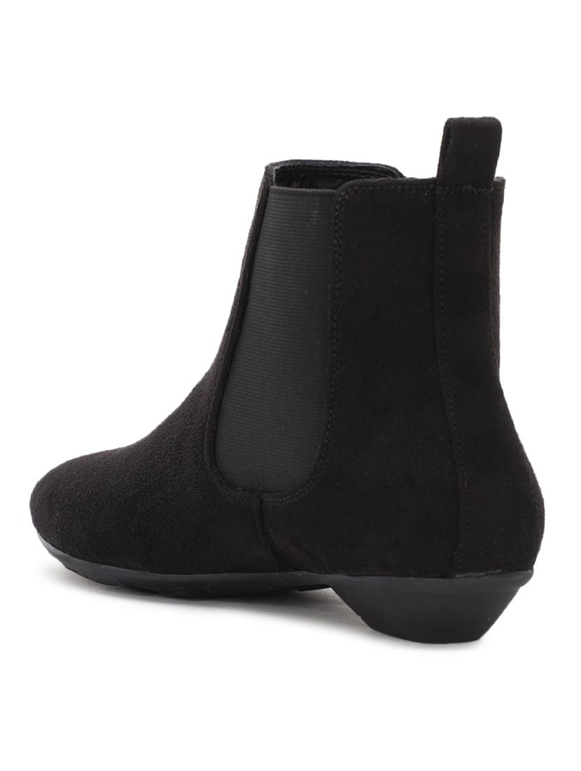 black suede ankle boots - 17438116 - Zoom Image - 3