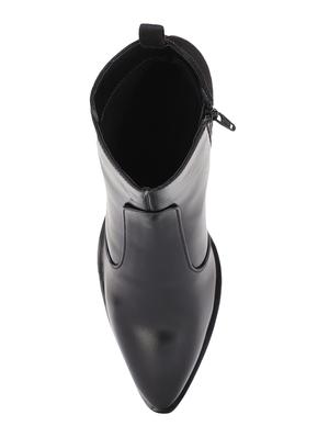 black faux leather ankle boots - 17438122 - Standard Image - 4