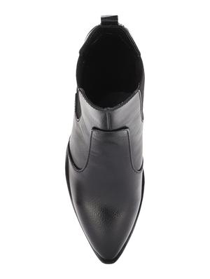 black faux leather ankle boots - 17438128 - Standard Image - 4