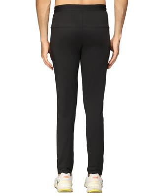 black solid full length track pant - 17438208 - Standard Image - 3