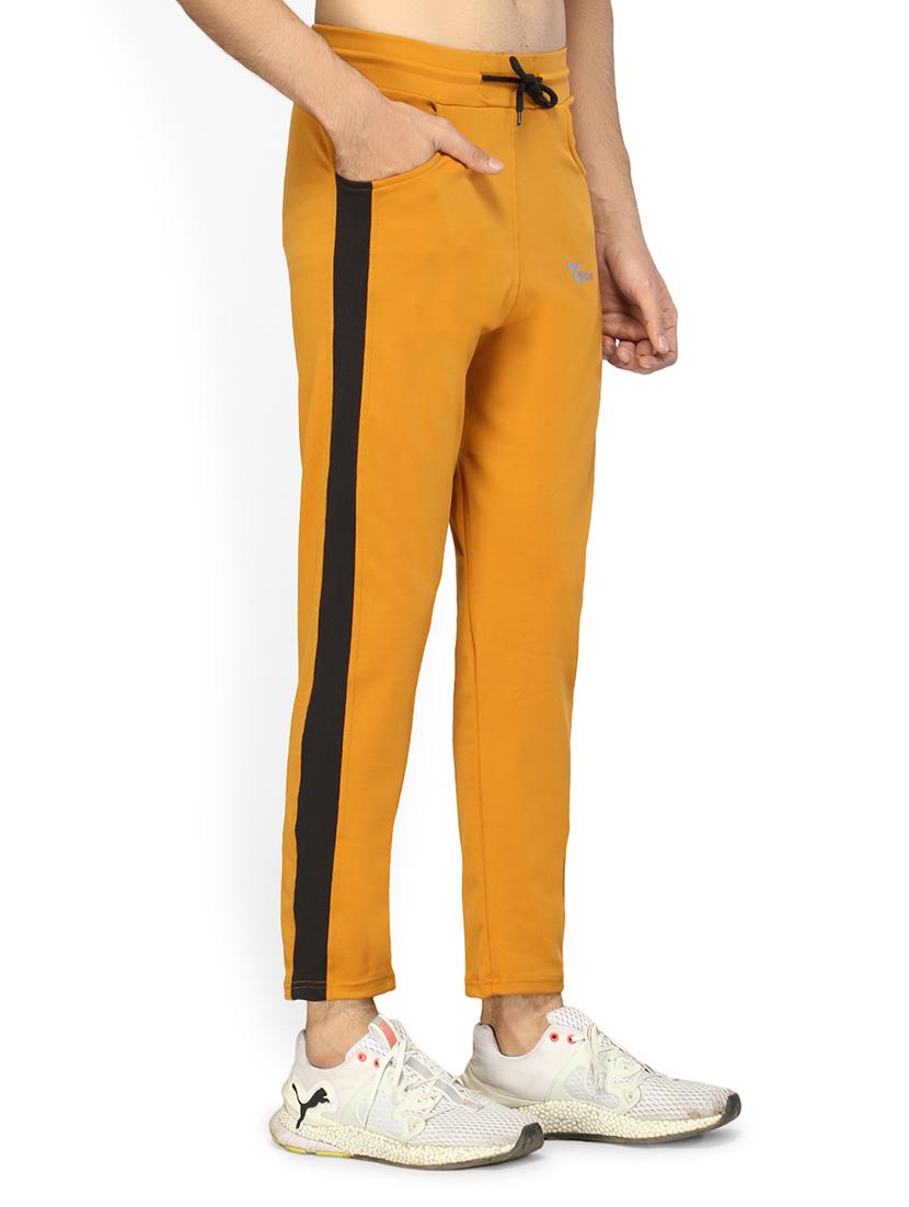 yellow side striped full length track pant - 17438209 - Zoom Image - 2