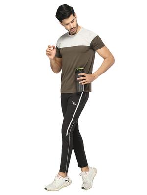 black side striped full length track pant - 17438213 - Standard Image - 4