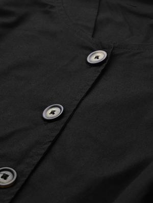 leg-o-mutton sleeves button up top - 17438244 - Standard Image - 5