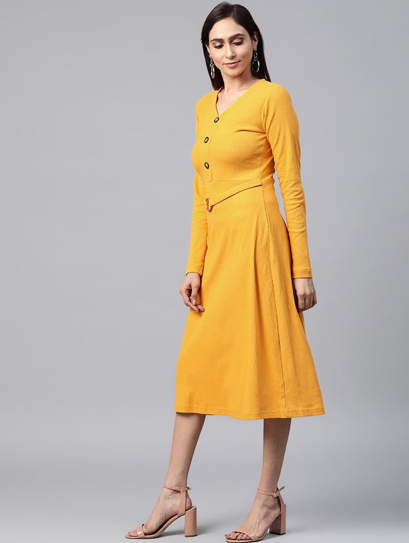 v neck a-line dress - 17438289 - Zoom Image - 2