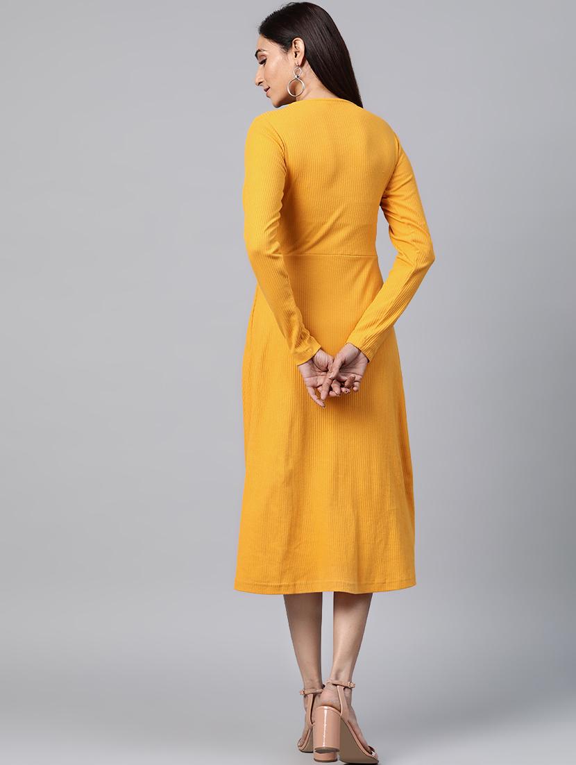 v neck a-line dress - 17438289 - Zoom Image - 3