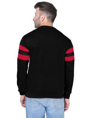 black color block cut & sew fleece sweatshirt - 17438387 - Standard Image - 3