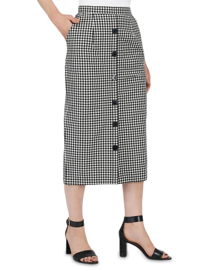 gingham checkered pencil skirts - 17438903 - Zoom Image - 2