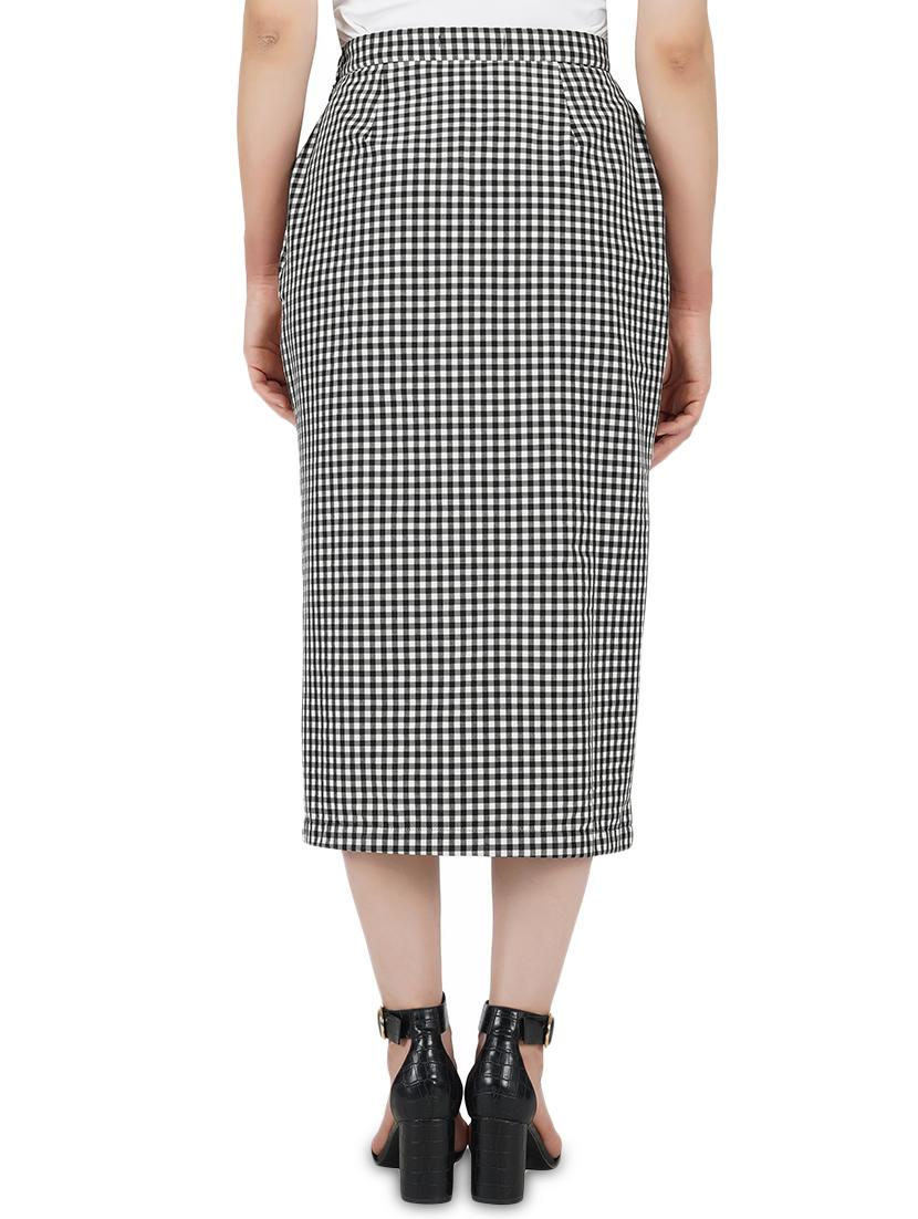 gingham checkered pencil skirts - 17438903 - Zoom Image - 3