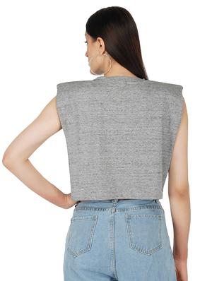 crew neck crop tee - 17438912 - Standard Image - 3
