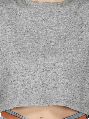 crew neck crop tee - 17438912 - Standard Image - 5